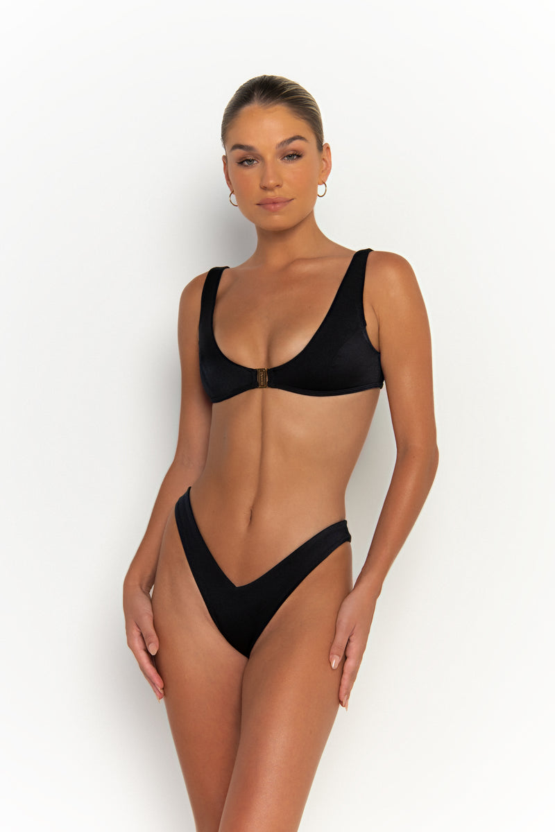 CRAWFORD NERO - Bralette Bikini Top